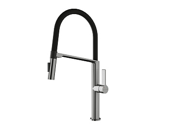 Смеситель для кухни Paulmark BARREL Ba214029-BS на раковину брашированная нержавеющая сталь